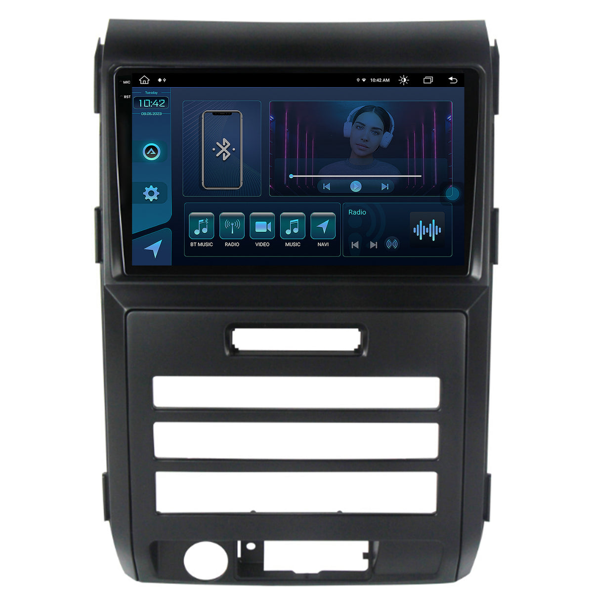 Navigatie Ford F150 (2008-2014), Android, X-Octacore / 8GB RAM + 256GB ROM, 9.5 Inch - AD-BGX9008+AD-BGRKIT139