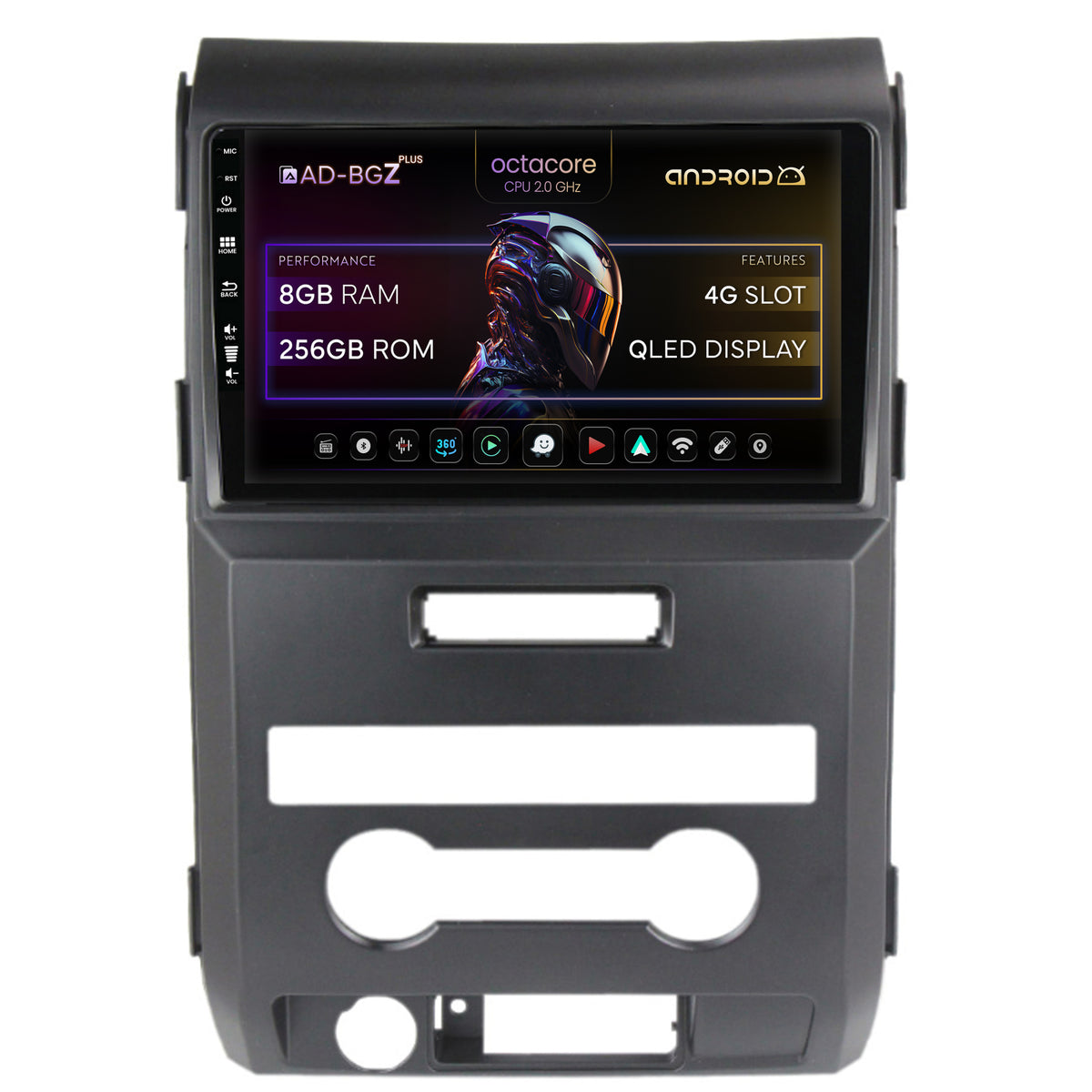 Navigatie Ford F150 (2008-2014), Android, Z-Octacore / 8GB RAM + 256GB ROM, 9 Inch - AD-BGZ9008+AD-BGRKIT138
