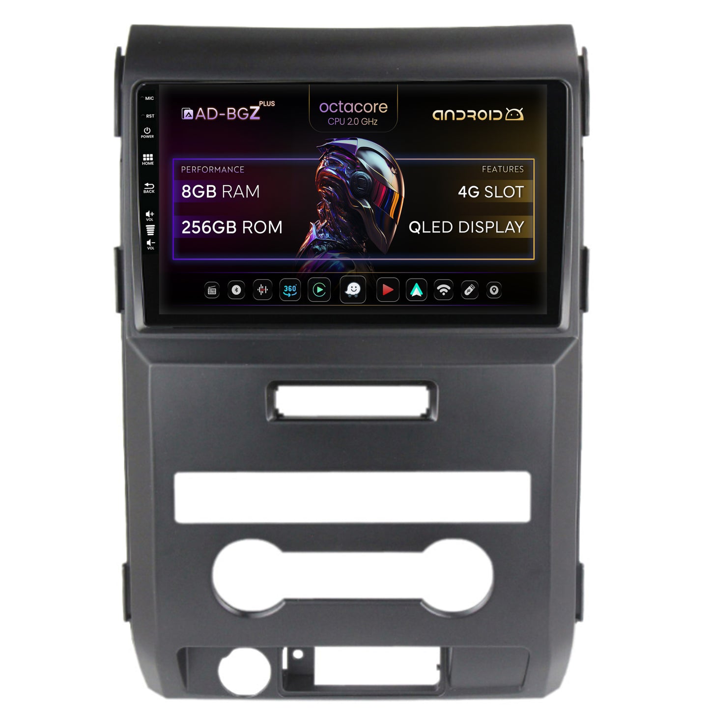 Navigatie Ford F150 (2008-2014), Android, Z-Octacore / 8GB RAM + 256GB ROM, 9 Inch - AD-BGZ9008+AD-BGRKIT138