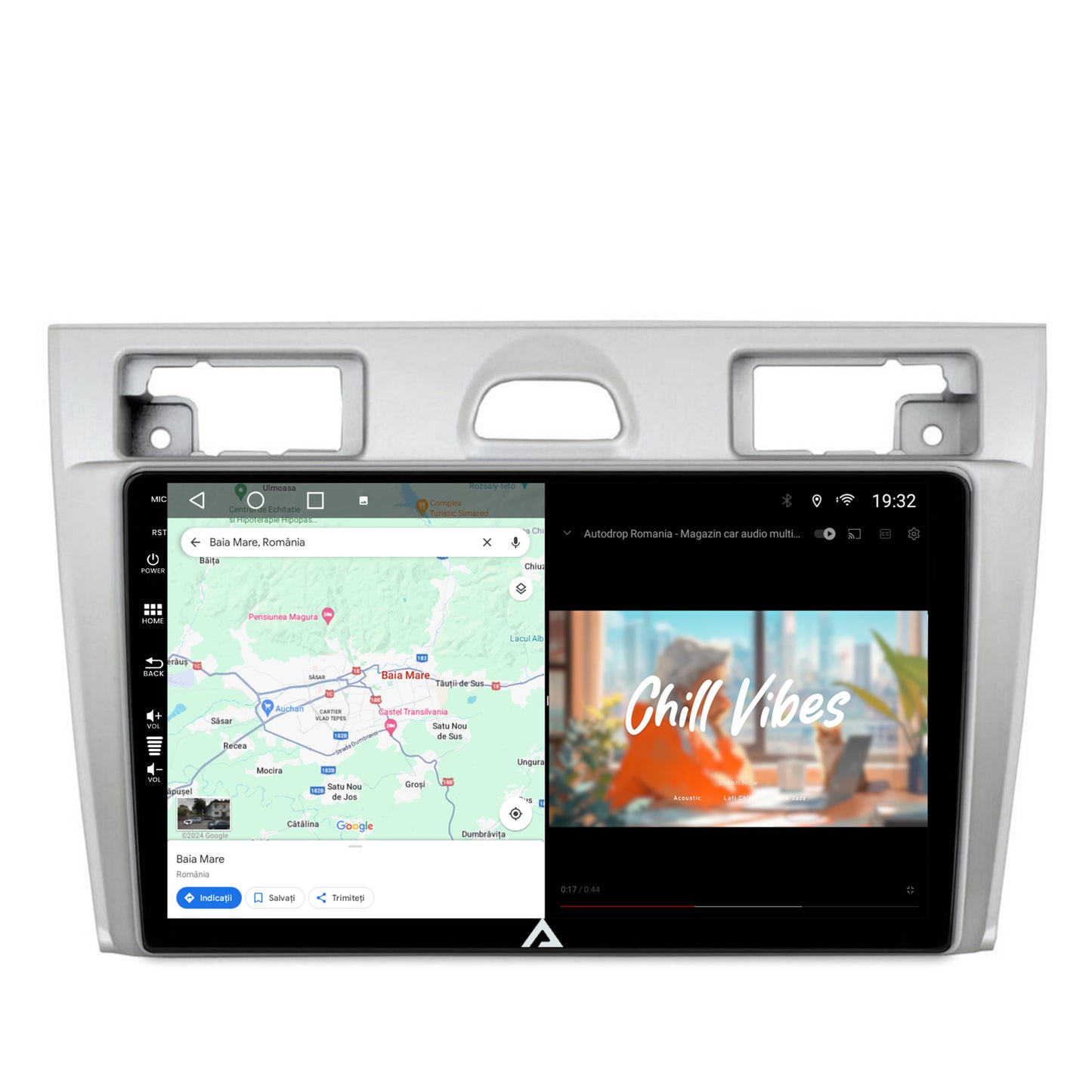 Navigatie Ford Fiesta (2002-2008), Android, A-Octacore / 4GB RAM + 64GB ROM, 9 inch - AD-BGA9004+AD-BGRKIT143