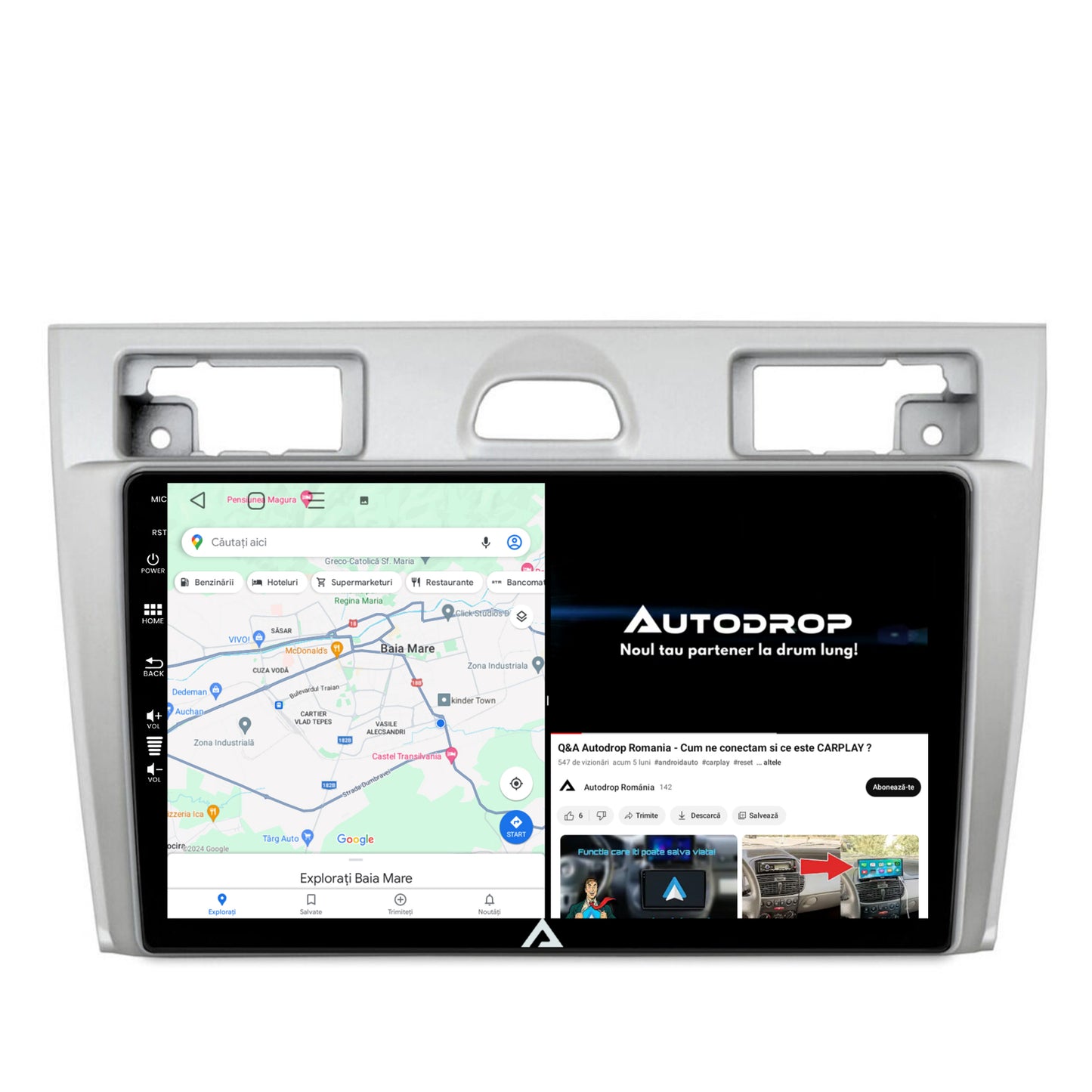 Navigatie Ford Fiesta (2002-2008), Android, P-Octacore / 2GB RAM + 32GB ROM, 9 inch - AD-BGP9002+AD-BGRKIT143