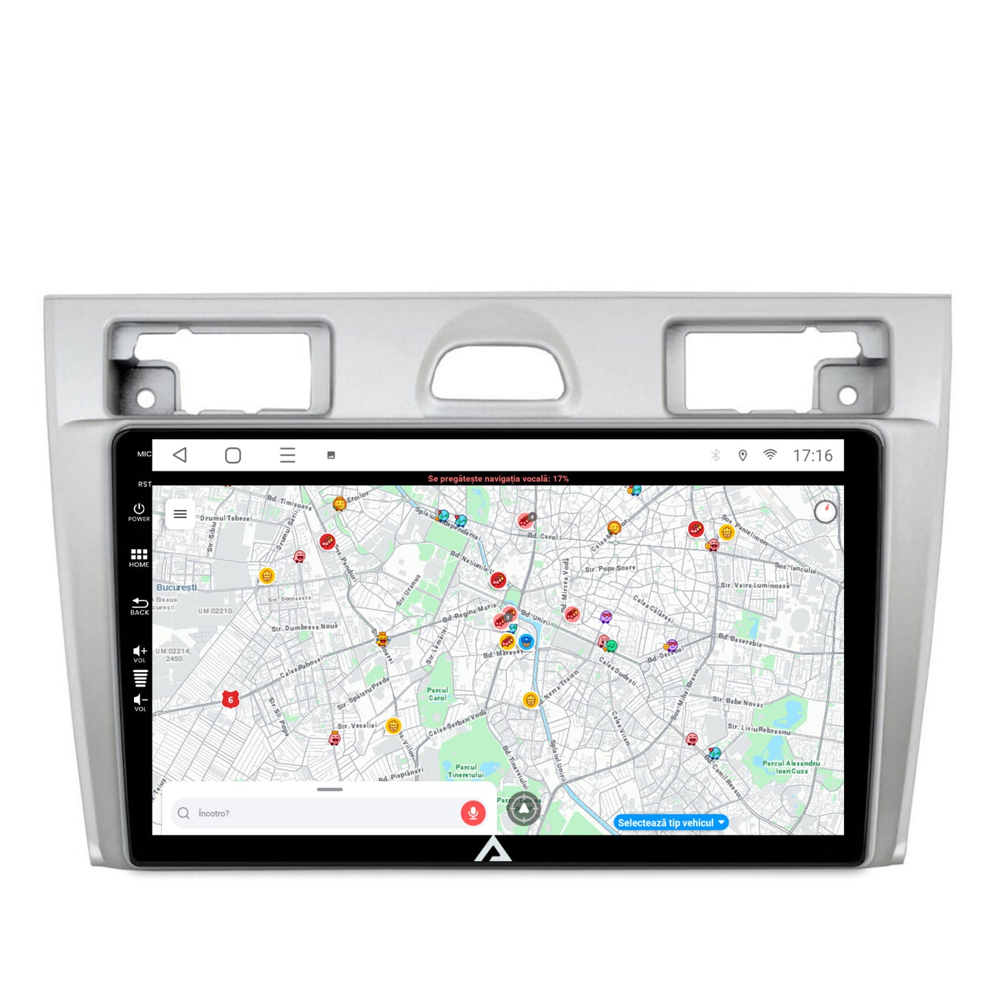 Navigatie Ford Fiesta (2002-2008), Android, P-Octacore / 2GB RAM + 32GB ROM, 9 inch - AD-BGP9002+AD-BGRKIT143