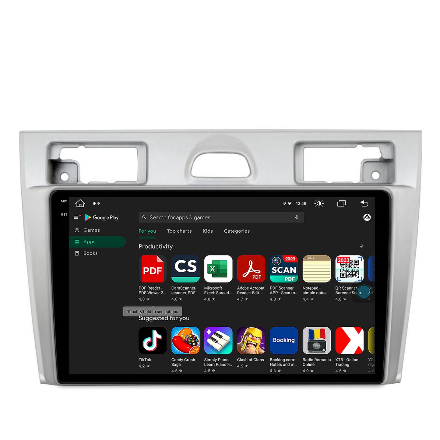 Navigatie Ford Fiesta (2002-2008), Android, V-Octacore / 4GB RAM + 64GB ROM, 9.5 Inch - AD-BGV9004+AD-BGRKIT143