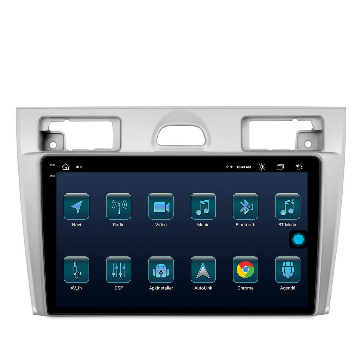 Navigatie Ford Fiesta (2002-2008), Android, X-Octacore / 8GB RAM + 256GB ROM, 9.5 Inch - AD-BGX9008+AD-BGRKIT143