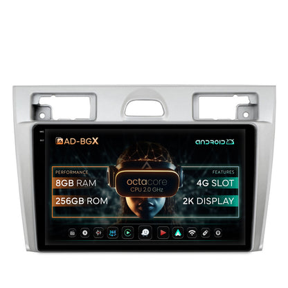 Navigatie Ford Fiesta (2002-2008), Android, X-Octacore / 8GB RAM + 256GB ROM, 9.5 Inch - AD-BGX9008+AD-BGRKIT143