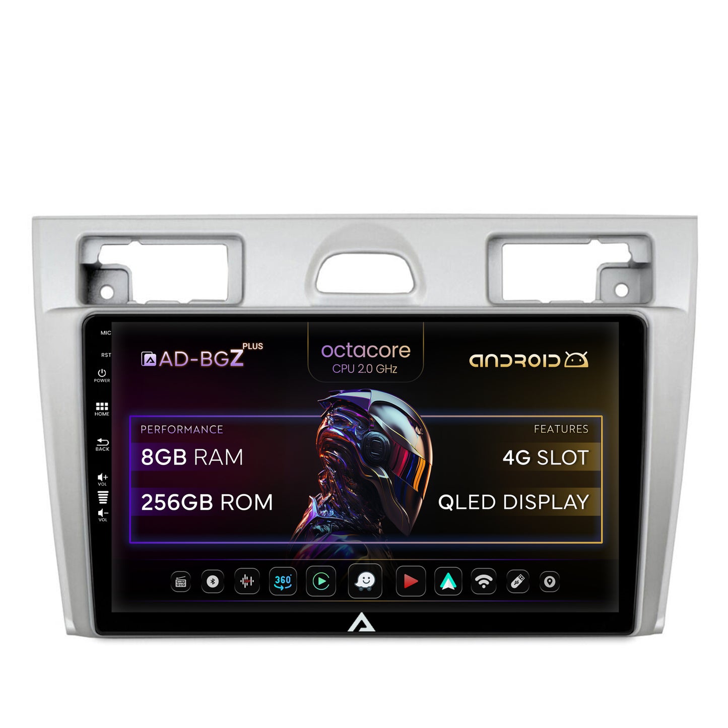 Navigatie Ford Fiesta (2002-2008), Android, Z-Octacore / 8GB RAM + 256GB ROM, 9 Inch - AD-BGZ9008+AD-BGRKIT143