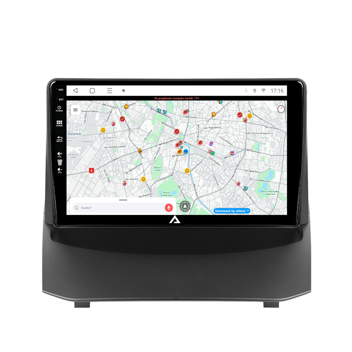 Navigatie Ford Fiesta (2013-2017), Android, E-Octacore / 2GB RAM + 32GB ROM, 9 Inch - AD-BGE9002+AD-BGRKIT131-1317