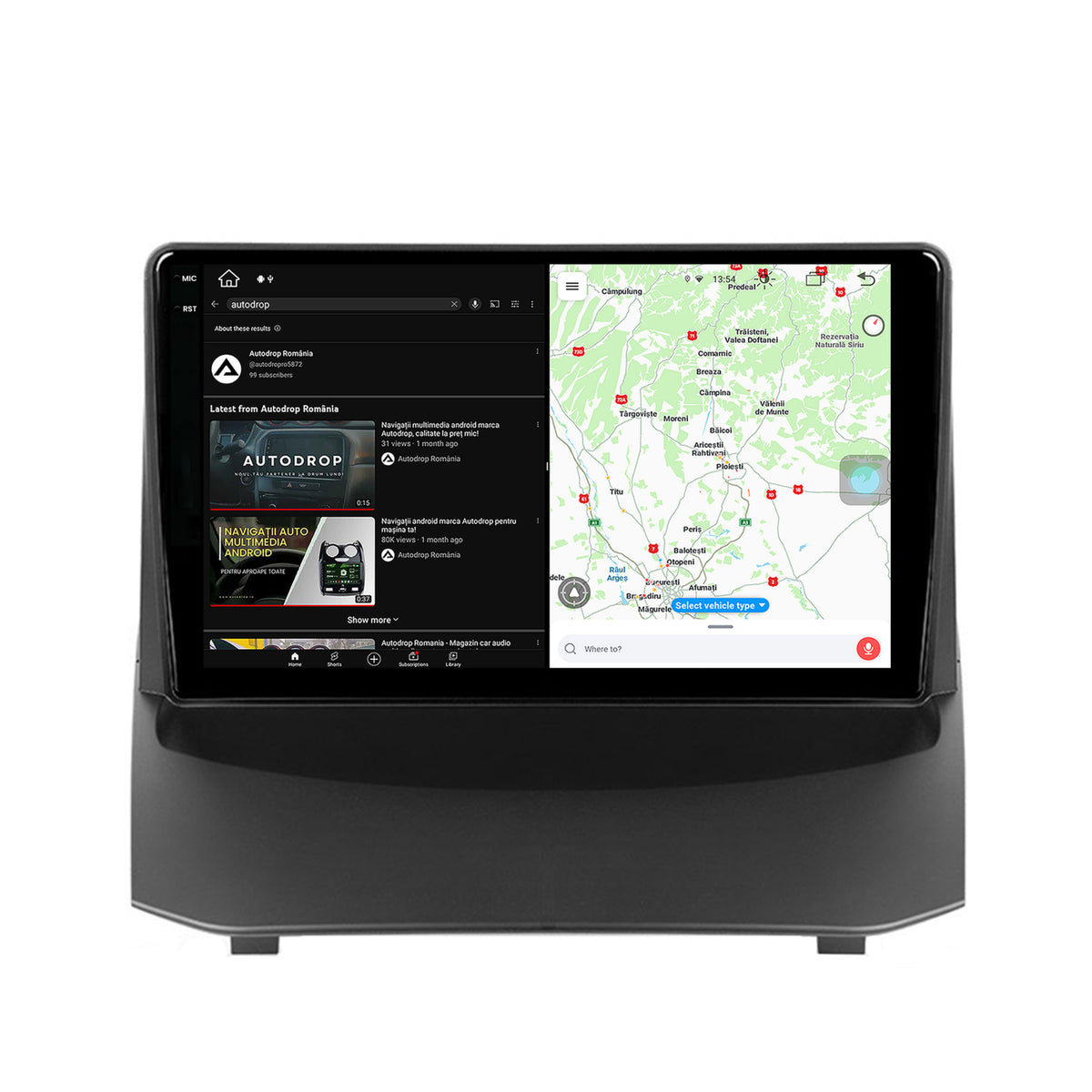 Navigatie Ford Fiesta (2009-2012), Android, V-Octacore / 4GB RAM + 64GB ROM, 9.5 Inch - AD-BGV9004+AD-BGRKIT131-0912