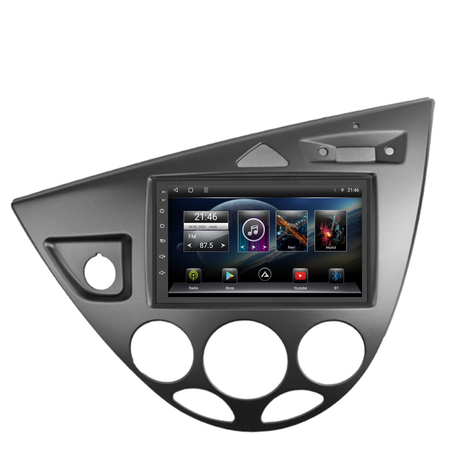 Navigatie Ford Focus 1 (1998-2004), Android, P-Octacore / 2GB RAM + 32GB ROM, 7 Inch - AD-BGP1002+AD-BGRFR0292DIN