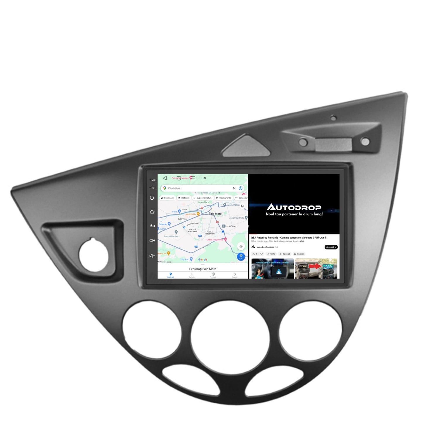 Navigatie Ford Focus 1 (1998-2004), Android, P-Octacore / 2GB RAM + 32GB ROM, 7 Inch - AD-BGP1002+AD-BGRFR0292DIN