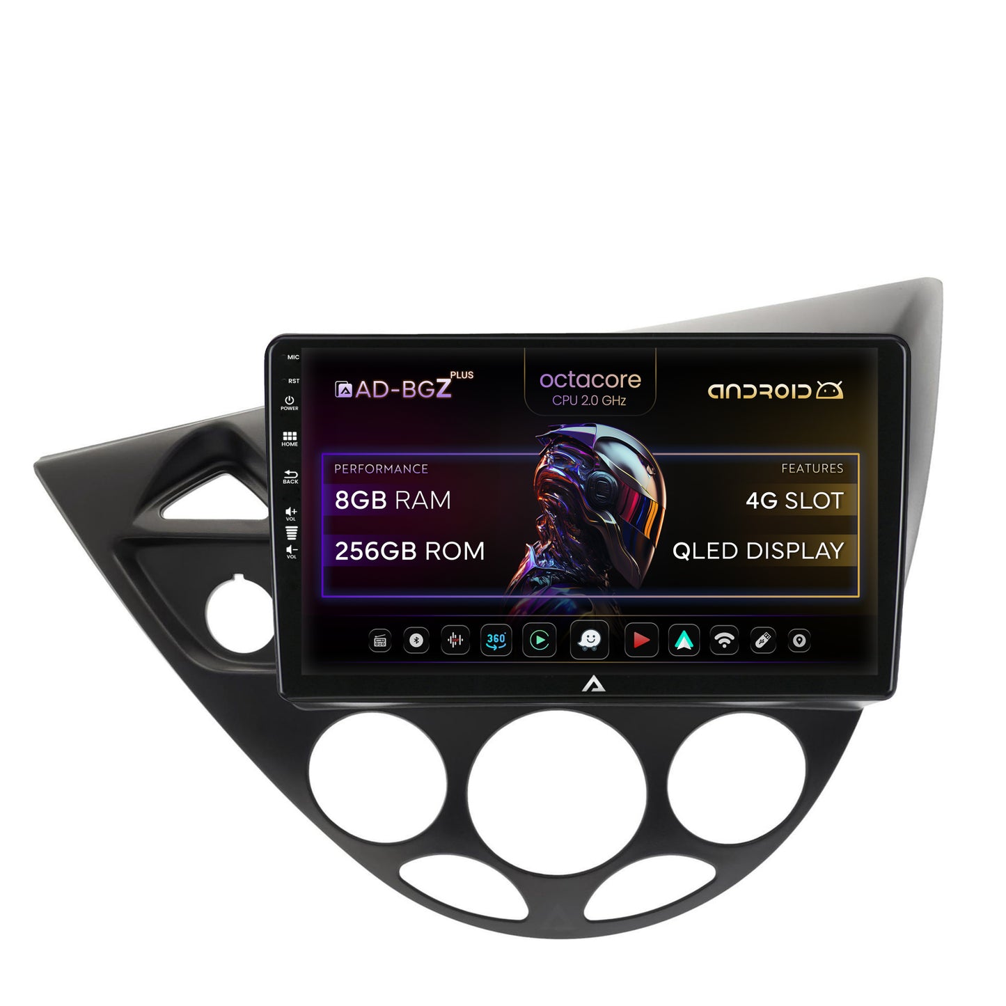 Navigatie Ford Focus 1 (1998-2004), Android, Z-Octacore / 8GB RAM + 256GB ROM, 9 Inch - AD-BGZ9008+AD-BGRKIT112V2