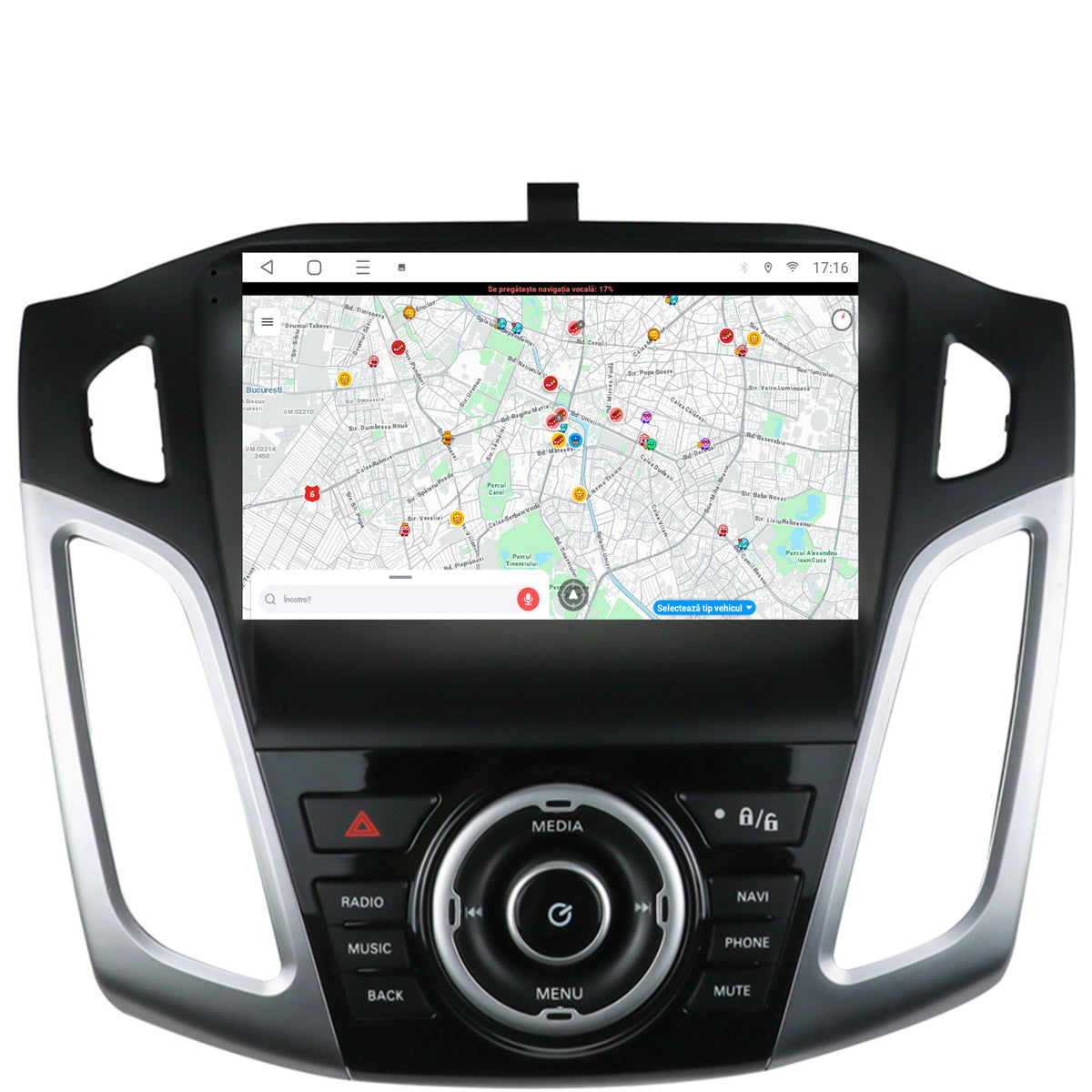Navigatie Ford Focus 3 (2011-2019), Android, E-Octacore / 2GB RAM + 32GB ROM, 9 Inch - AD-BGE9002+AD-BGRKIT144