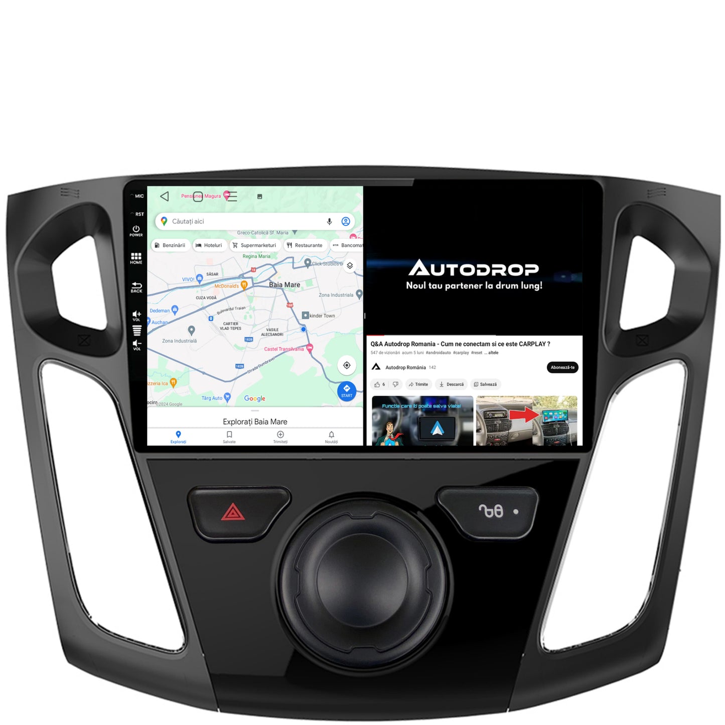 Navigatie Ford Focus 3 (2011-2019), Android, A-Octacore / 4GB RAM + 64GB ROM, 9 Inch - AD-BGA9004+AD-BGRKIT115