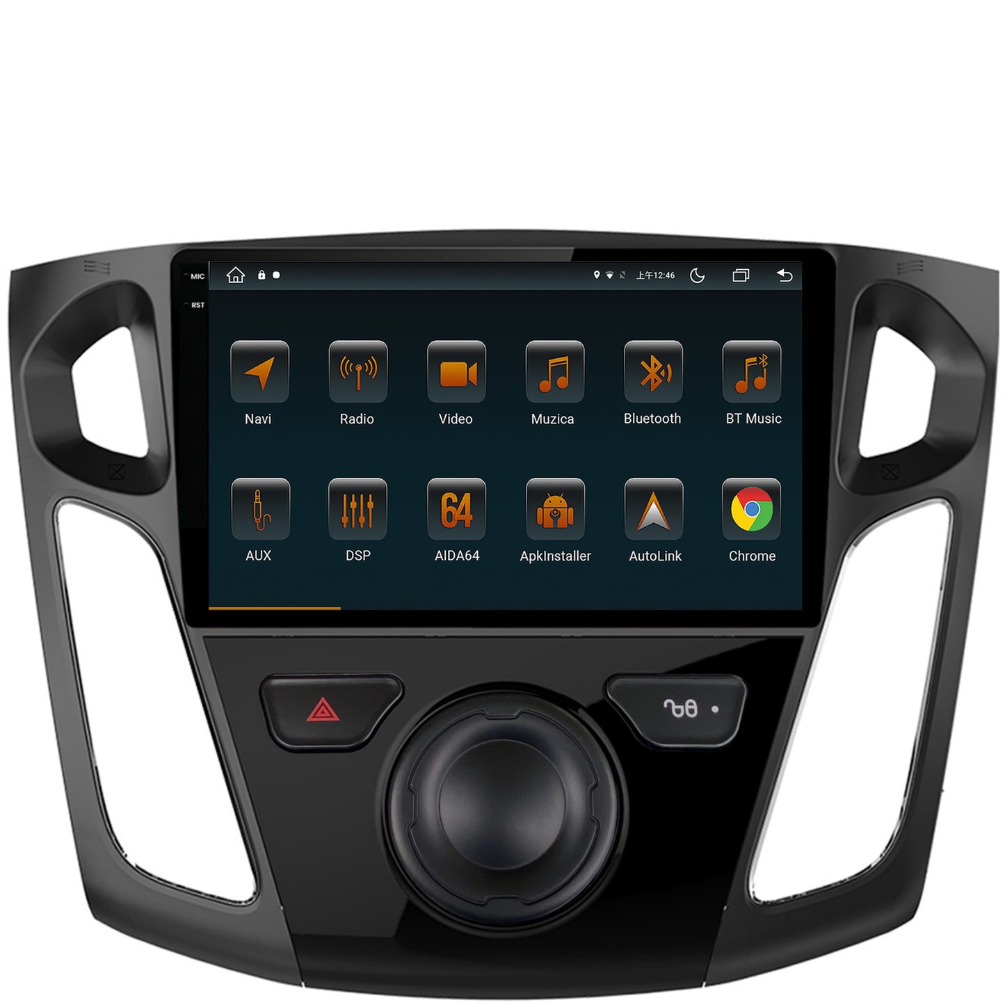 Navigatie Ford Focus 3 (2011-2019), Android, V-Octacore / 4GB RAM + 64GB ROM, 9.5 Inch - AD-BGV9004+AD-BGRKIT115