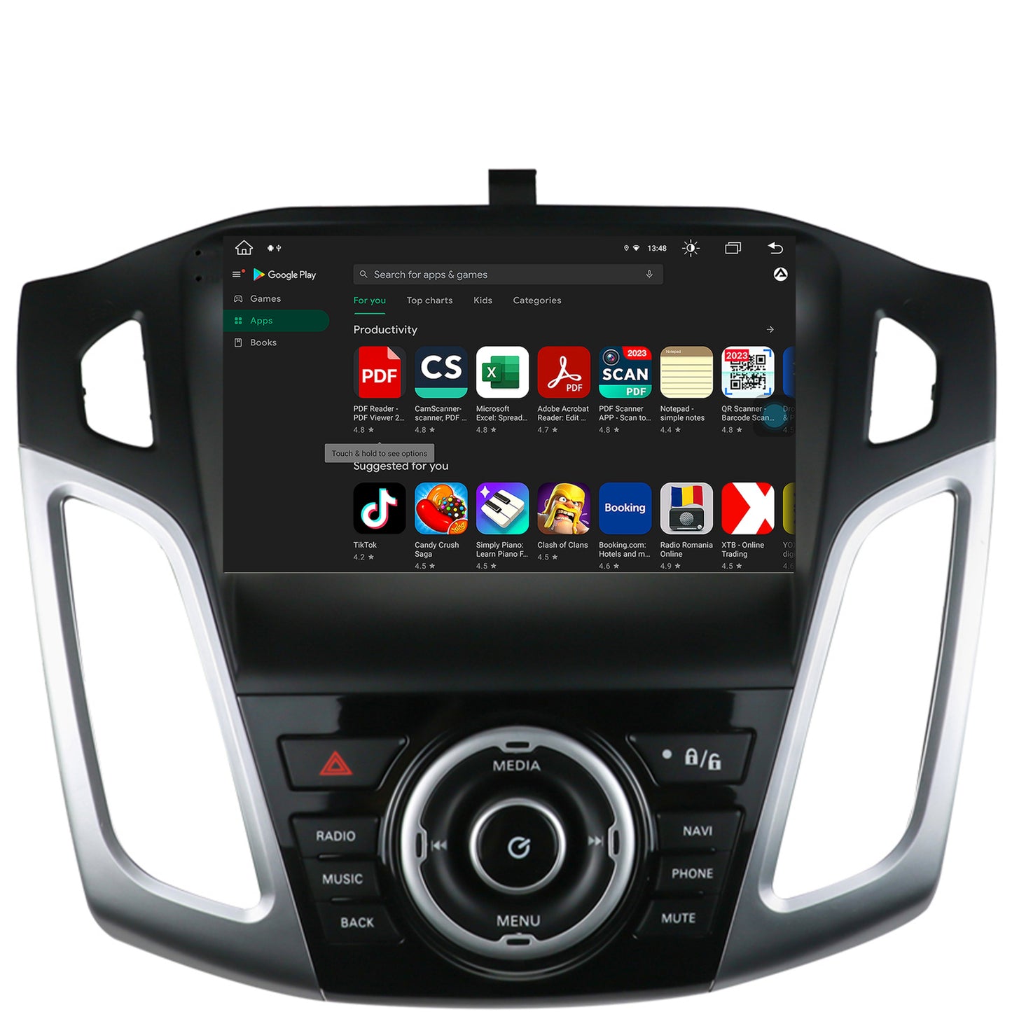 Navigatie Ford Focus 3 (2011-2019), Android, V-Octacore / 4GB RAM + 64GB ROM, 9.5 Inch - AD-BGV9004+AD-BGRKIT144