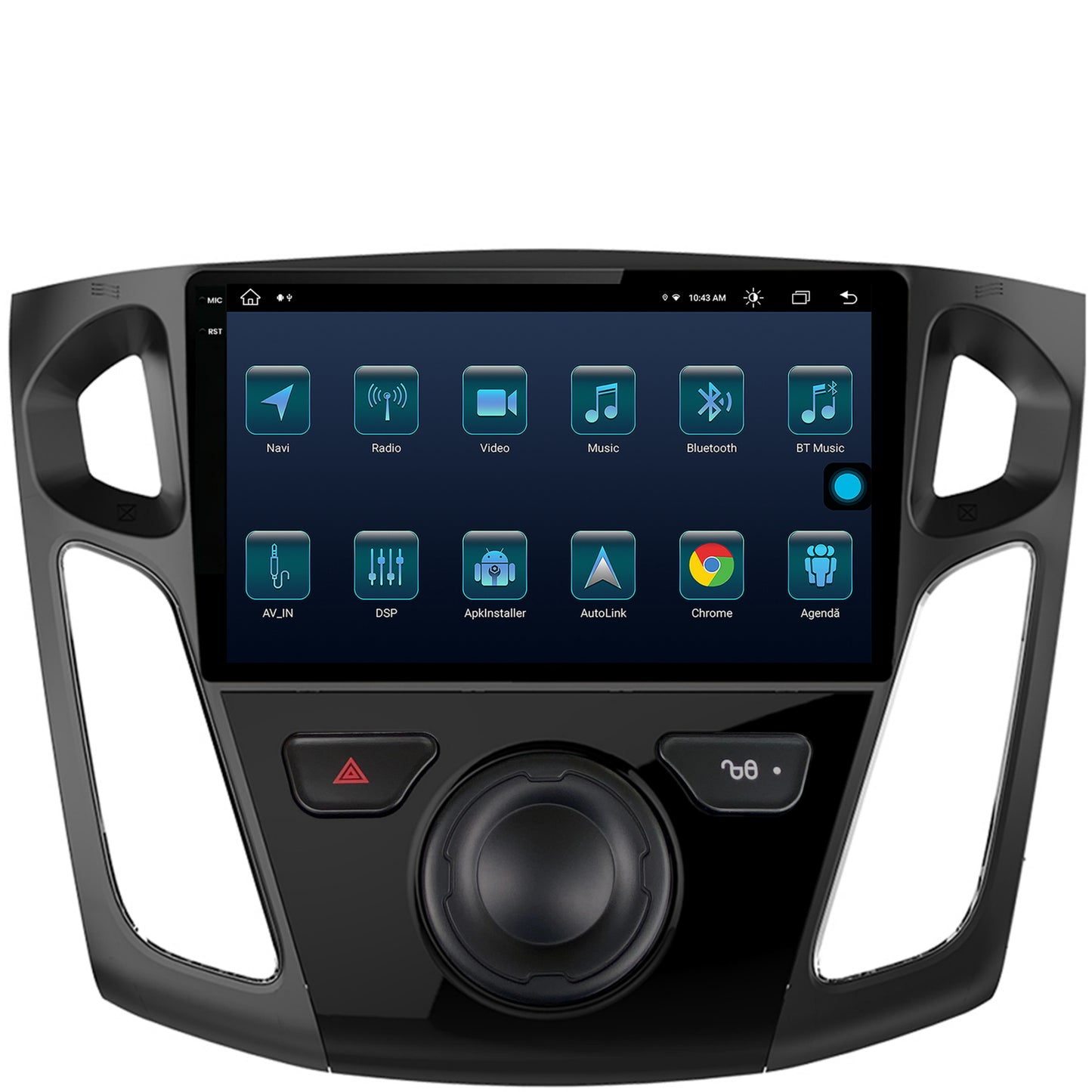 Navigatie Ford Focus 3 (2011-2019), Android, X-Octacore / 8GB RAM + 256GB ROM, 9.5 Inch - AD-BGX9008+AD-BGRKIT115
