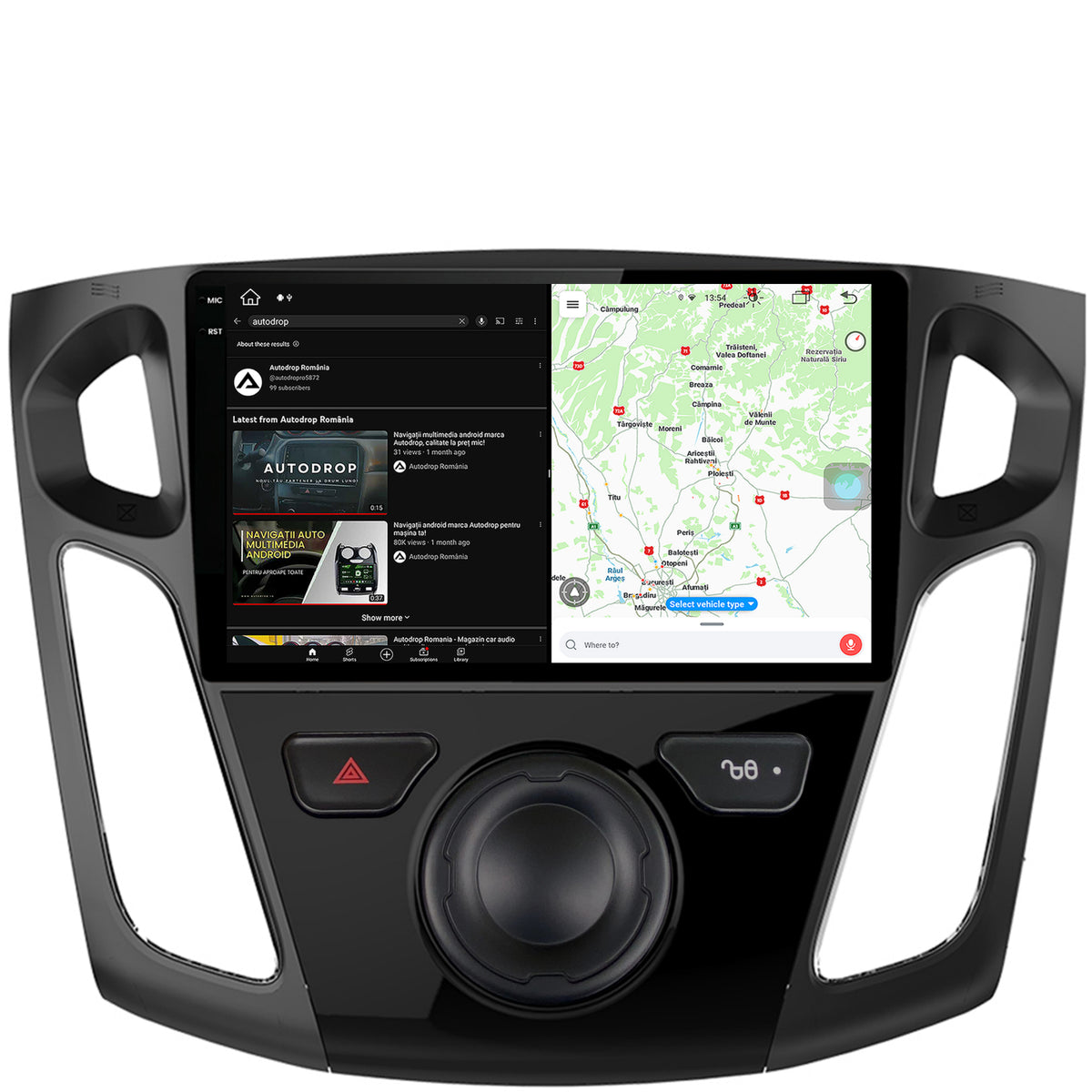 Navigatie Ford Focus 3 (2011-2019), Android, X-Octacore / 8GB RAM + 256GB ROM, 9.5 Inch - AD-BGX9008+AD-BGRKIT115