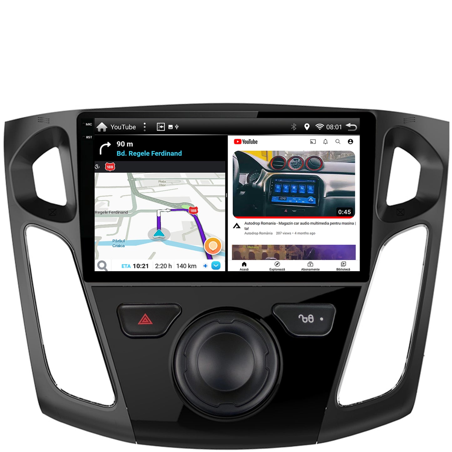 Navigatie Ford Focus 3 (2011-2019), Android, X-Octacore / 8GB RAM + 256GB ROM, 9.5 Inch - AD-BGX9008+AD-BGRKIT115