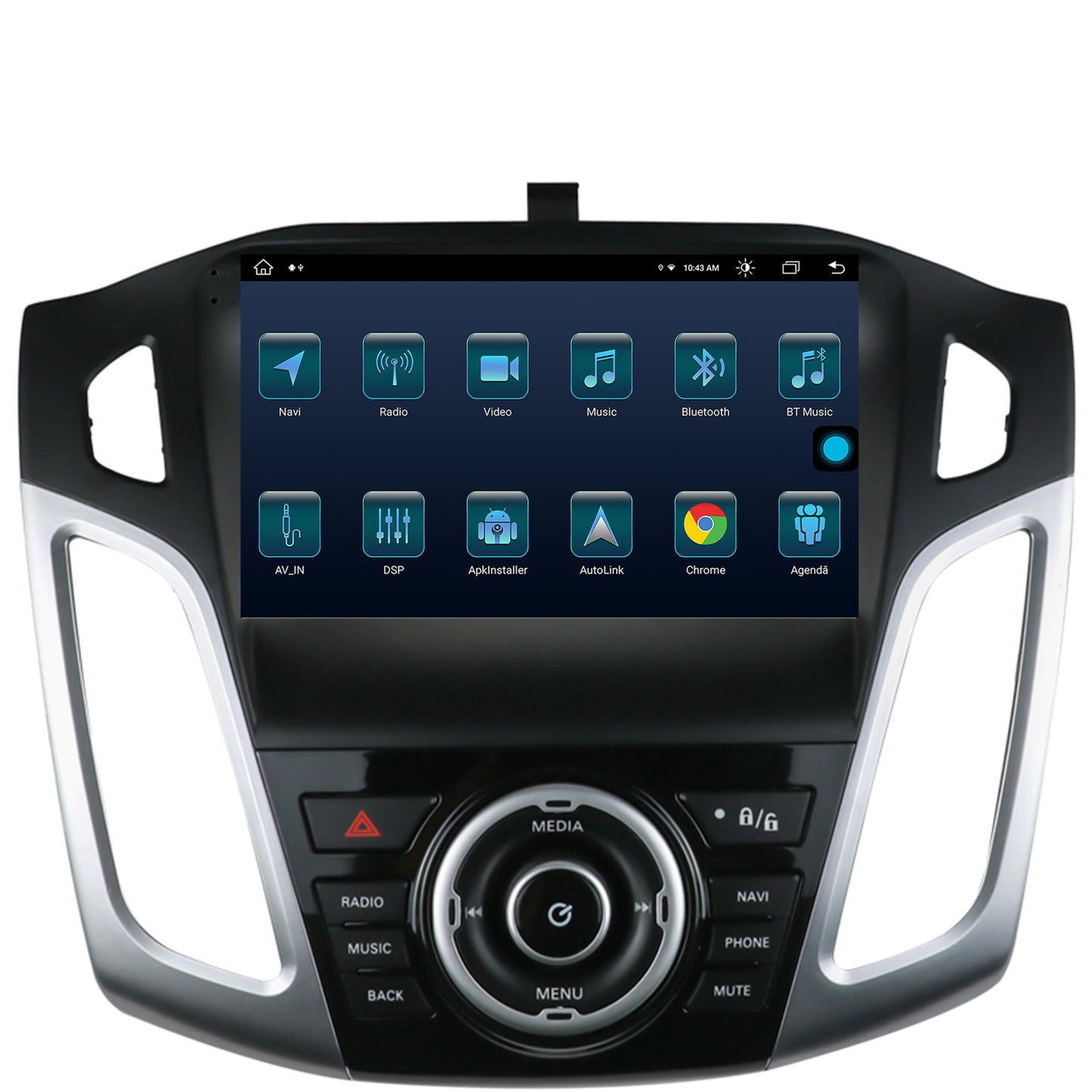 Navigatie Ford Focus 3 (2011-2019), Android, X-Octacore / 8GB RAM + 256GB ROM, 9.5 Inch - AD-BGX9008+AD-BGRKIT144