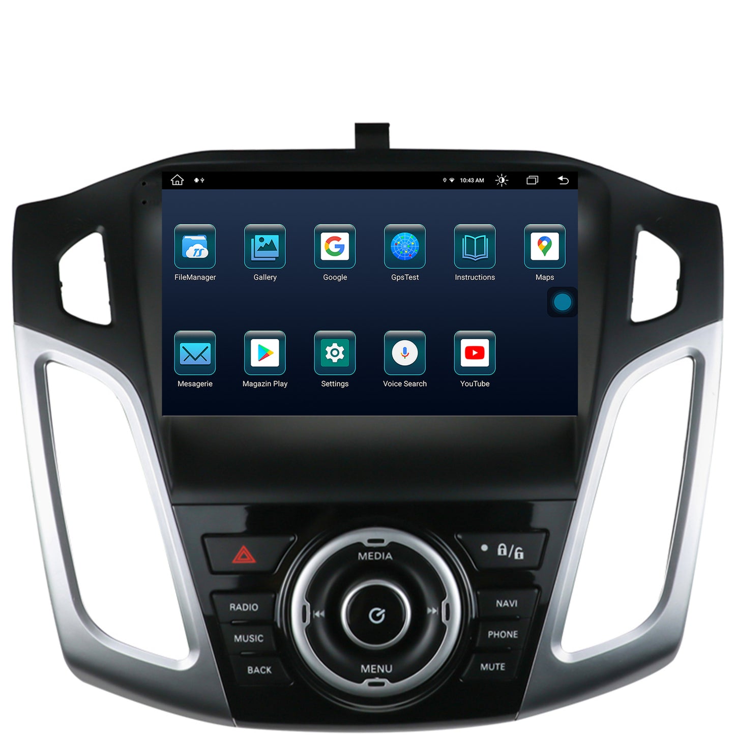 Navigatie Ford Focus 3 (2011-2019), Android, X-Octacore / 8GB RAM + 256GB ROM, 9.5 Inch - AD-BGX9008+AD-BGRKIT144