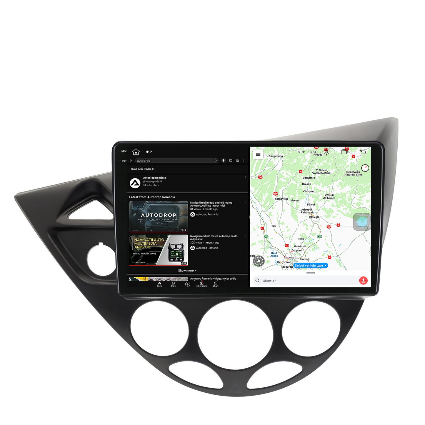 Navigatie Ford Focus 1 (1998-2004), Android, X-Octacore / 8GB RAM + 256GB ROM, 9.5 Inch - AD-BGX9008+AD-BGRKIT112V2