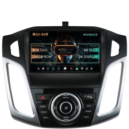 Navigatie Ford Focus 3 (2011-2019), Android, X-Octacore / 8GB RAM + 256GB ROM, 9.5 Inch - AD-BGX9008+AD-BGRKIT144