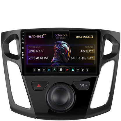 Navigatie Ford Focus 3 (2011-2019), Android, Z-Octacore / 8GB RAM + 256GB ROM, 9 Inch - AD-BGZ9008+AD-BGRKIT115