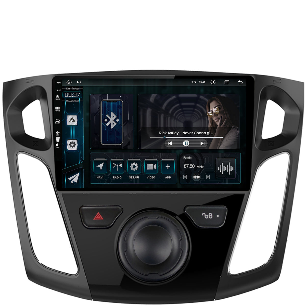 Navigatie Ford Focus 3 (2011-2019), Android, Z-Octacore / 8GB RAM + 256GB ROM, 9 Inch - AD-BGZ9008+AD-BGRKIT115