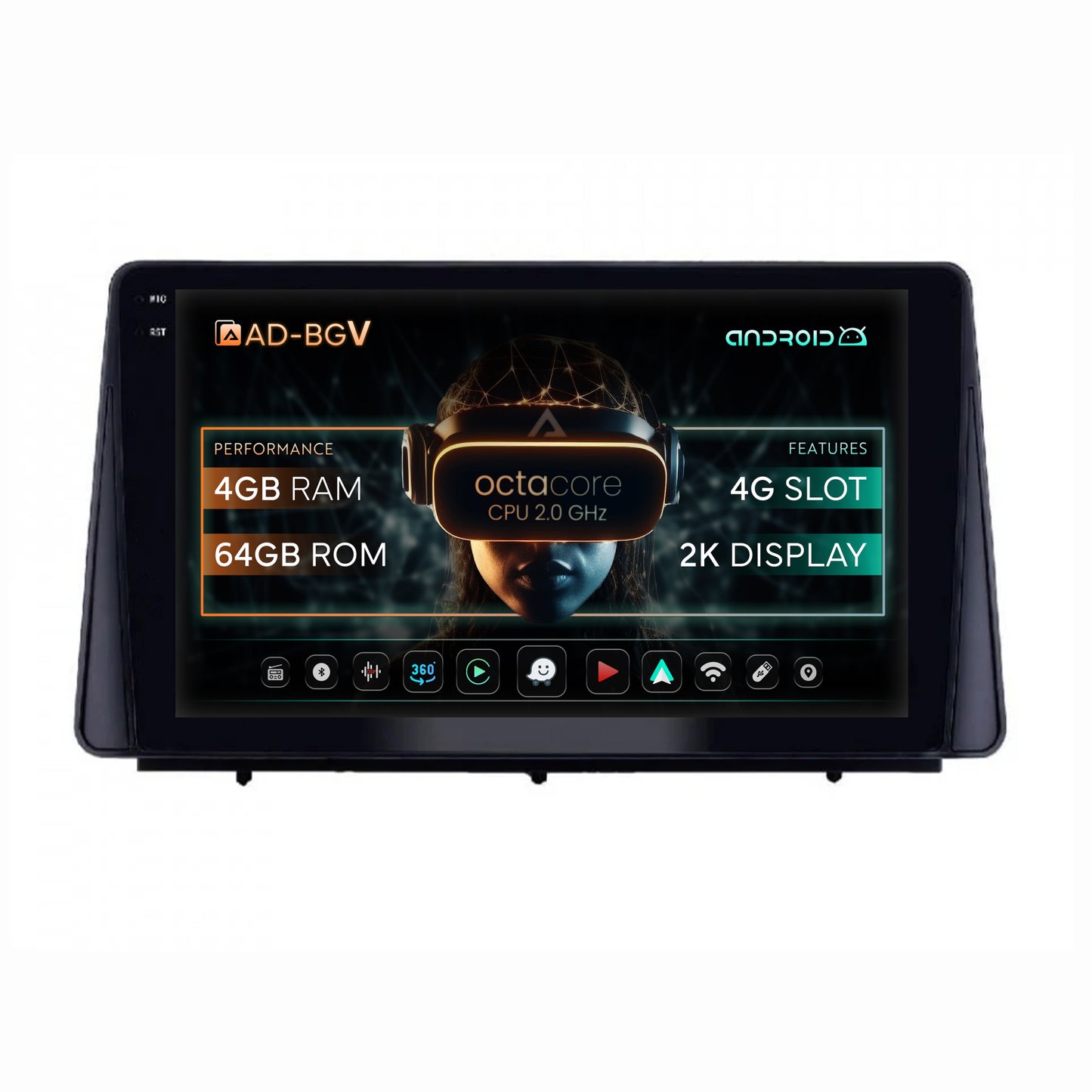 Navigatie Ford Focus Ford Focus MK4 (2019+), Android, V-Octacore / 4GB RAM + 64GB ROM,10.36 Inch - AD-BGV10004+AD-BGRKIT158