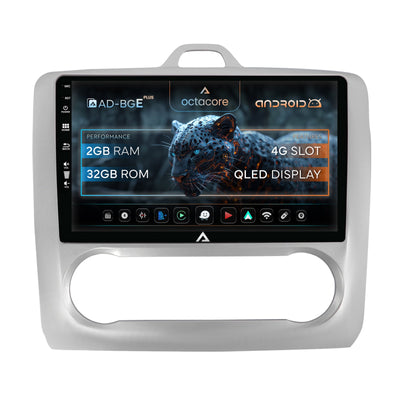 Navigatie Ford Focus MK2 (2004-2011), Clima Automata, Android, E-Octacore / 2GB RAM + 32GB ROM, 9 Inch - AD-BGE9002+AD-BGRKIT117