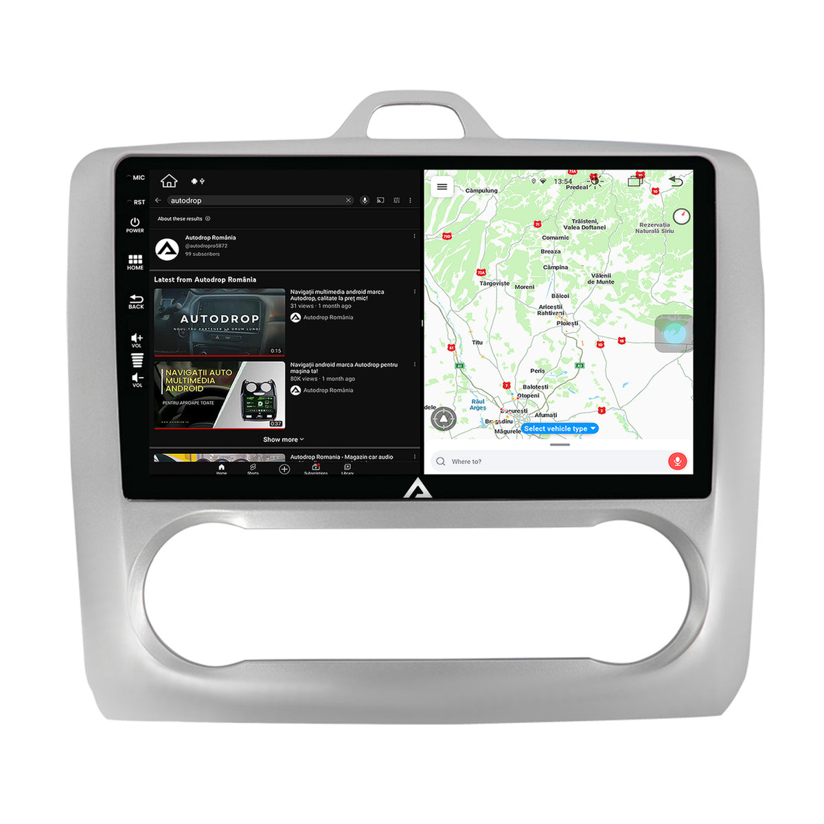 Navigatie Ford Focus MK2 (2004-2011), Clima automata, Android, Z-Octacore / 8GB RAM + 256GB ROM, 9 Inch - AD-BGZ9008+AD-BGRKIT117