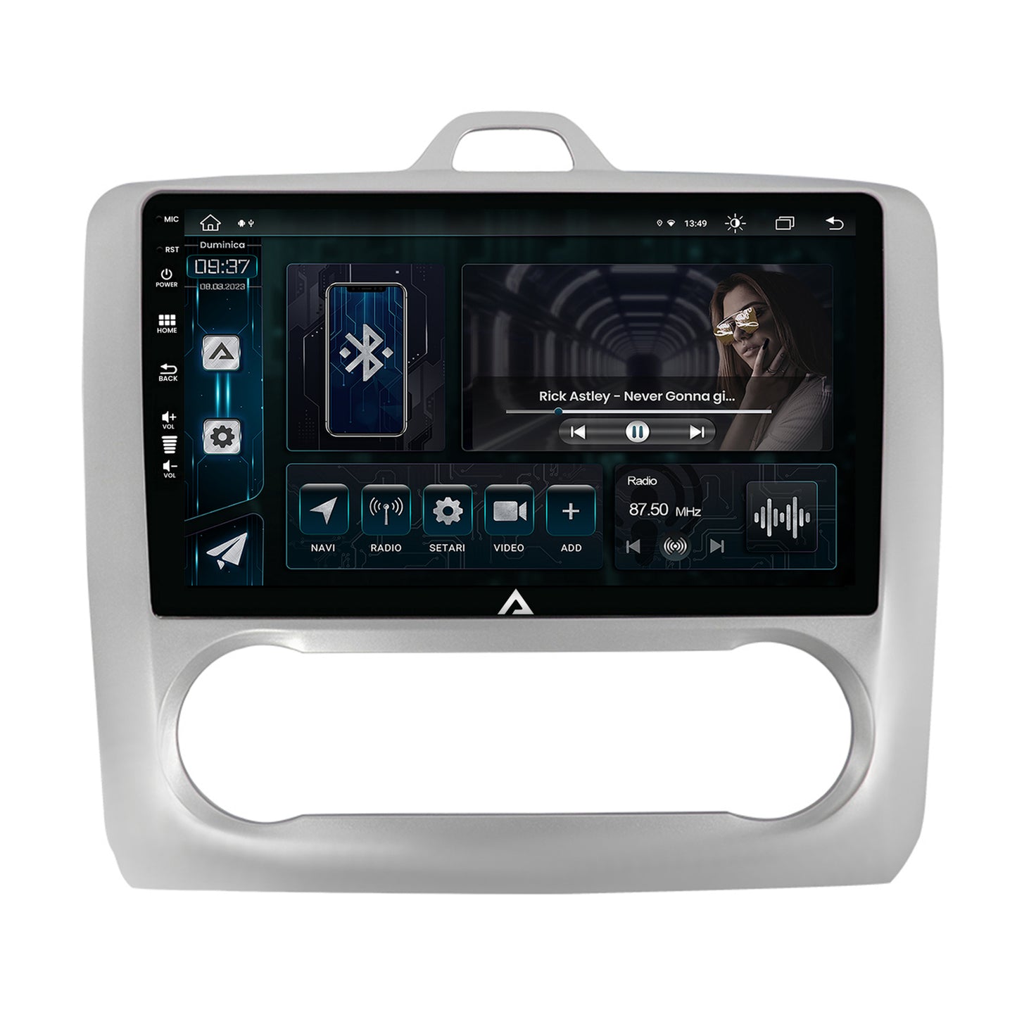 Navigatie Ford Focus MK2 (2004-2011), Clima automata, Android, Z-Octacore / 8GB RAM + 256GB ROM, 9 Inch - AD-BGZ9008+AD-BGRKIT117