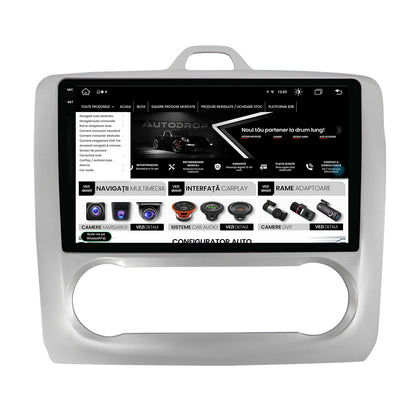 Navigatie Ford Focus MK2 (2004-2011), Clima automata, Android, V-Octacore / 4GB RAM + 64GB ROM, 9.5 Inch - AD-BGV9004+AD-BGRKIT117