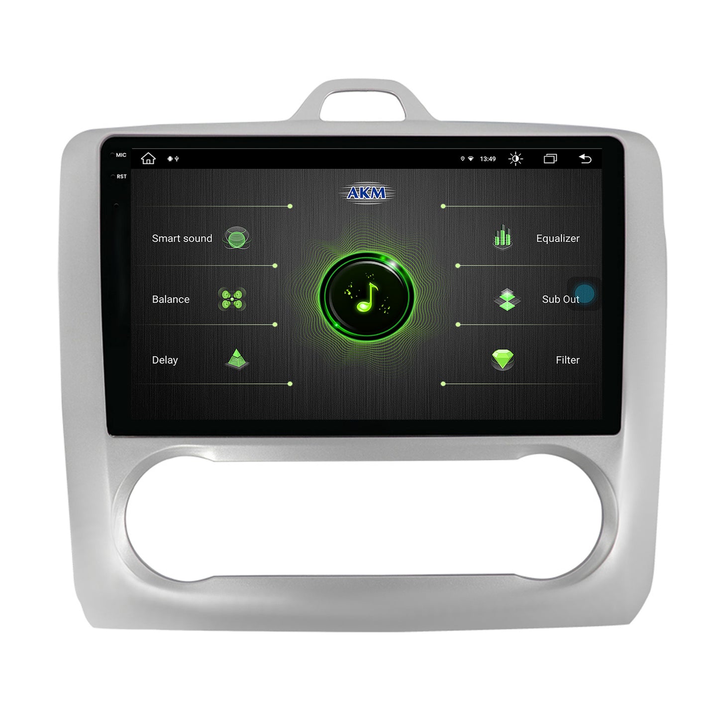 Navigatie Ford Focus MK2 (2004-2011), Clima automata, Android, V-Octacore / 4GB RAM + 64GB ROM, 9.5 Inch - AD-BGV9004+AD-BGRKIT117