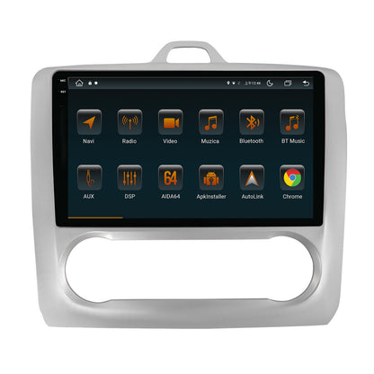 Navigatie Ford Focus MK2 (2004-2011), Clima automata, Android, V-Octacore / 4GB RAM + 64GB ROM, 9.5 Inch - AD-BGV9004+AD-BGRKIT117