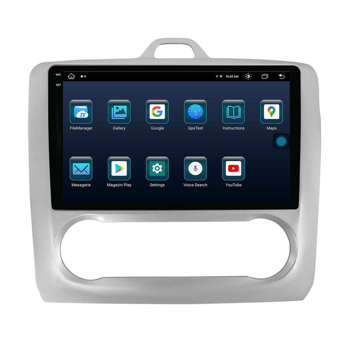 Navigatie Ford Focus MK2 (2004-2011), Clima automata, Android, X-Octacore / 8GB RAM + 256GB ROM, 9.5 Inch - AD-BGX9008+AD-BGRKIT117