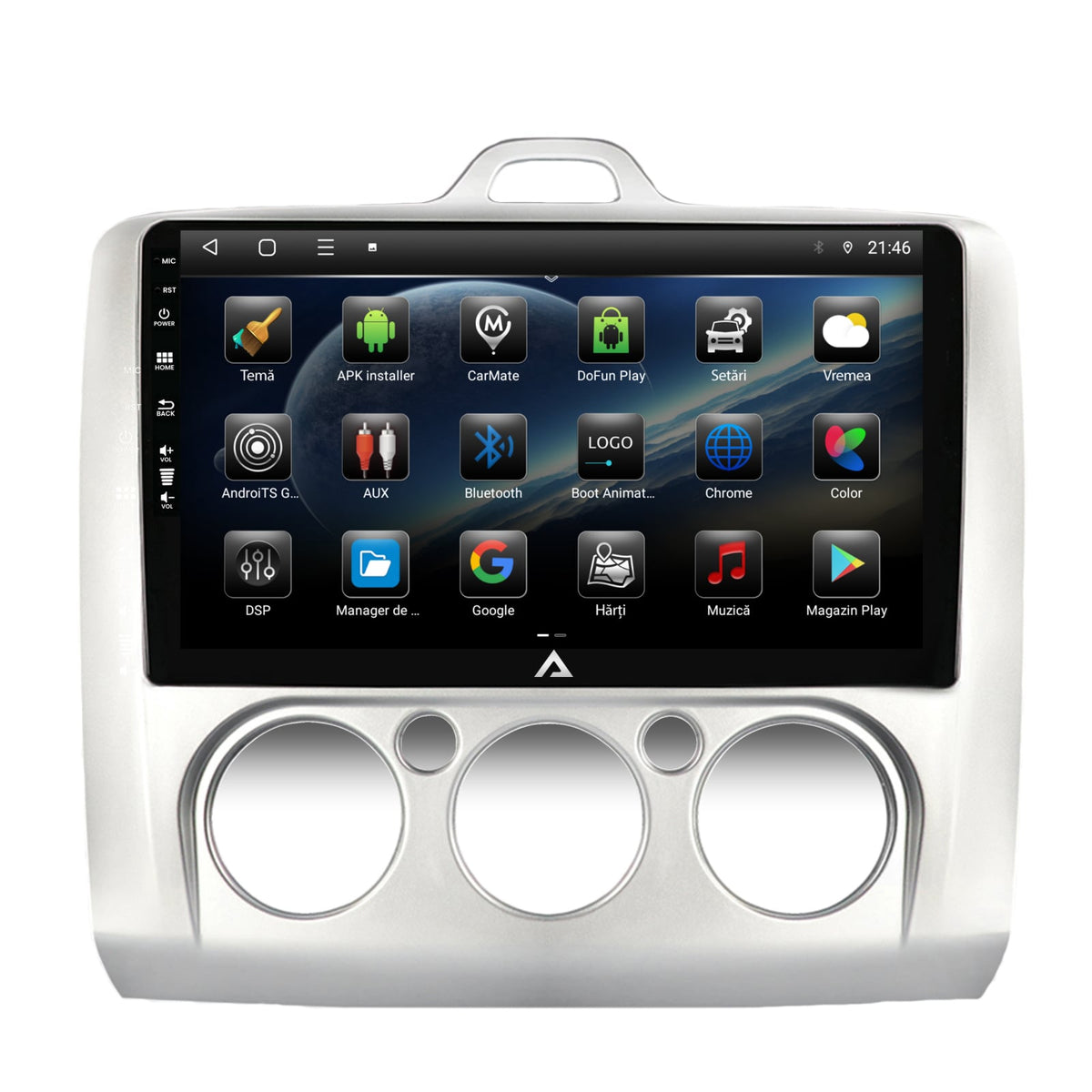 Navigatie Ford Focus MK2 (2004-2011), Clima Manuala, Android, E-Octacore / 2GB RAM + 32GB ROM, 9 Inch - AD-BGE9002+AD-BGRKIT112