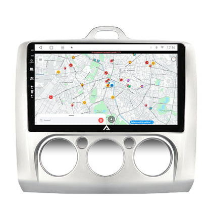 Navigatie Ford Focus MK2 (2004-2011), Clima Manuala, Android, P-Octacore / 2GB RAM + 32 ROM, 9 Inch - AD-BGP9002+AD-BGRKIT112