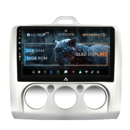 Navigatie Ford Focus MK2 (2004-2011), Clima Manuala, Android, P-Octacore / 2GB RAM + 32 ROM, 9 Inch - AD-BGP9002+AD-BGRKIT112