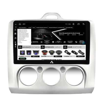 Navigatie Ford Focus MK2 (2004-2011), Clima manuala, Android, Z-Octacore / 8GB RAM + 256GB ROM, 9 Inch - AD-BGZ9008+AD-BGRKIT112