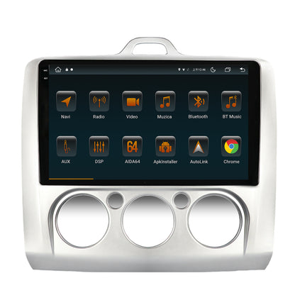 Navigatie Ford Focus MK2 (2004-2011), Clima manuala, Android, V-Octacore / 4GB RAM + 64GB ROM, 9.5 Inch - AD-BGV9004+AD-BGRKIT112