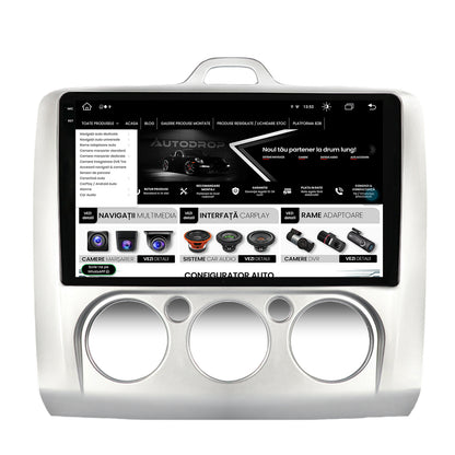 Navigatie Ford Focus MK2 (2004-2011), Clima manuala, Android, V-Octacore / 4GB RAM + 64GB ROM, 9.5 Inch - AD-BGV9004+AD-BGRKIT112