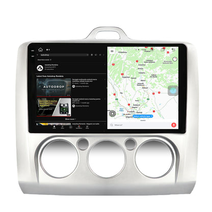 Navigatie Ford Focus MK2 (2004-2011), Clima manuala, Android, V-Octacore / 4GB RAM + 64GB ROM, 9.5 Inch - AD-BGV9004+AD-BGRKIT112