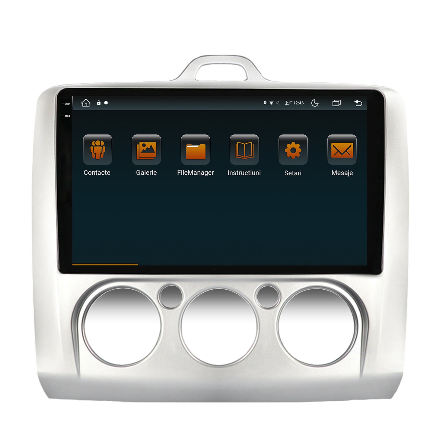 Navigatie Ford Focus MK2 (2004-2011), Clima manuala, Android, V-Octacore / 4GB RAM + 64GB ROM, 9.5 Inch - AD-BGV9004+AD-BGRKIT112