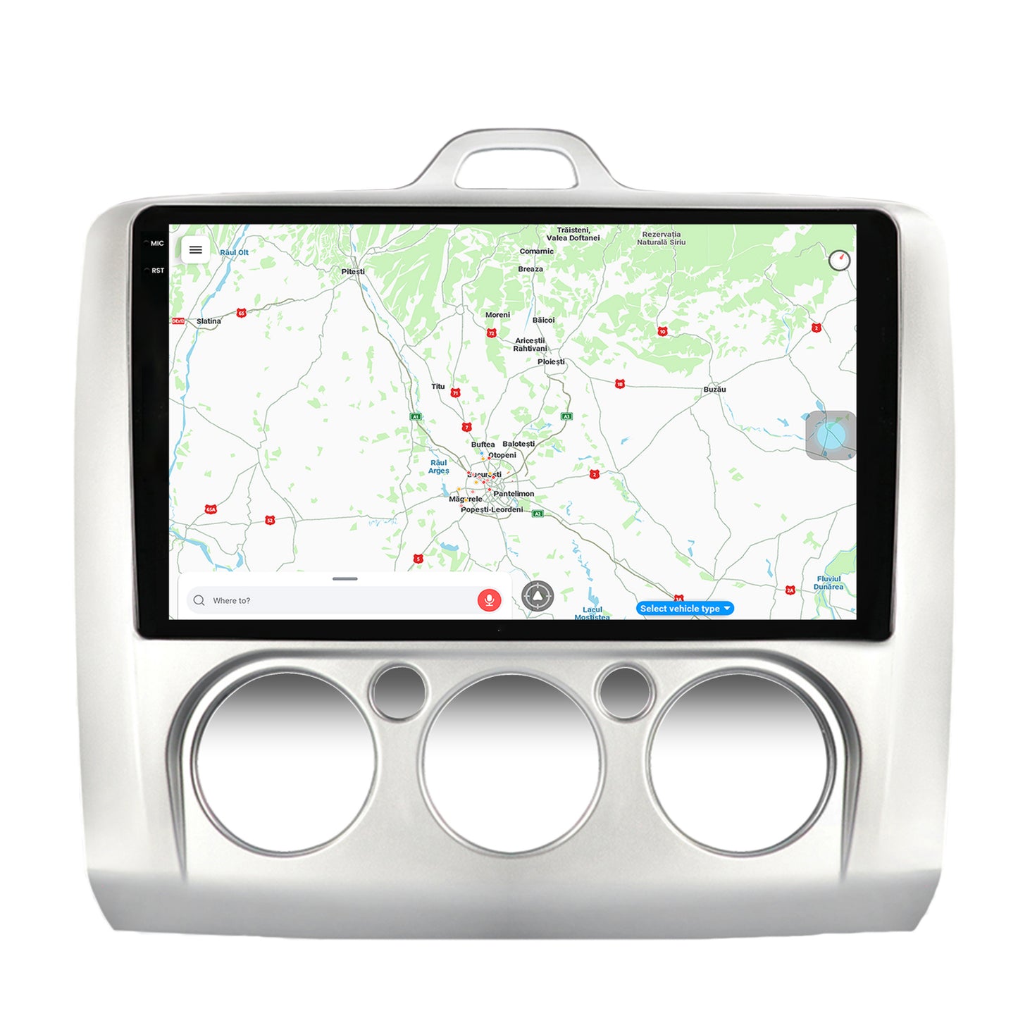 Navigatie Ford Focus MK2 (2004-2011), Clima manuala, Android, X-Octacore / 8GB RAM + 256GB ROM, 9.5 Inch - AD-BGX9008+AD-BGRKIT112