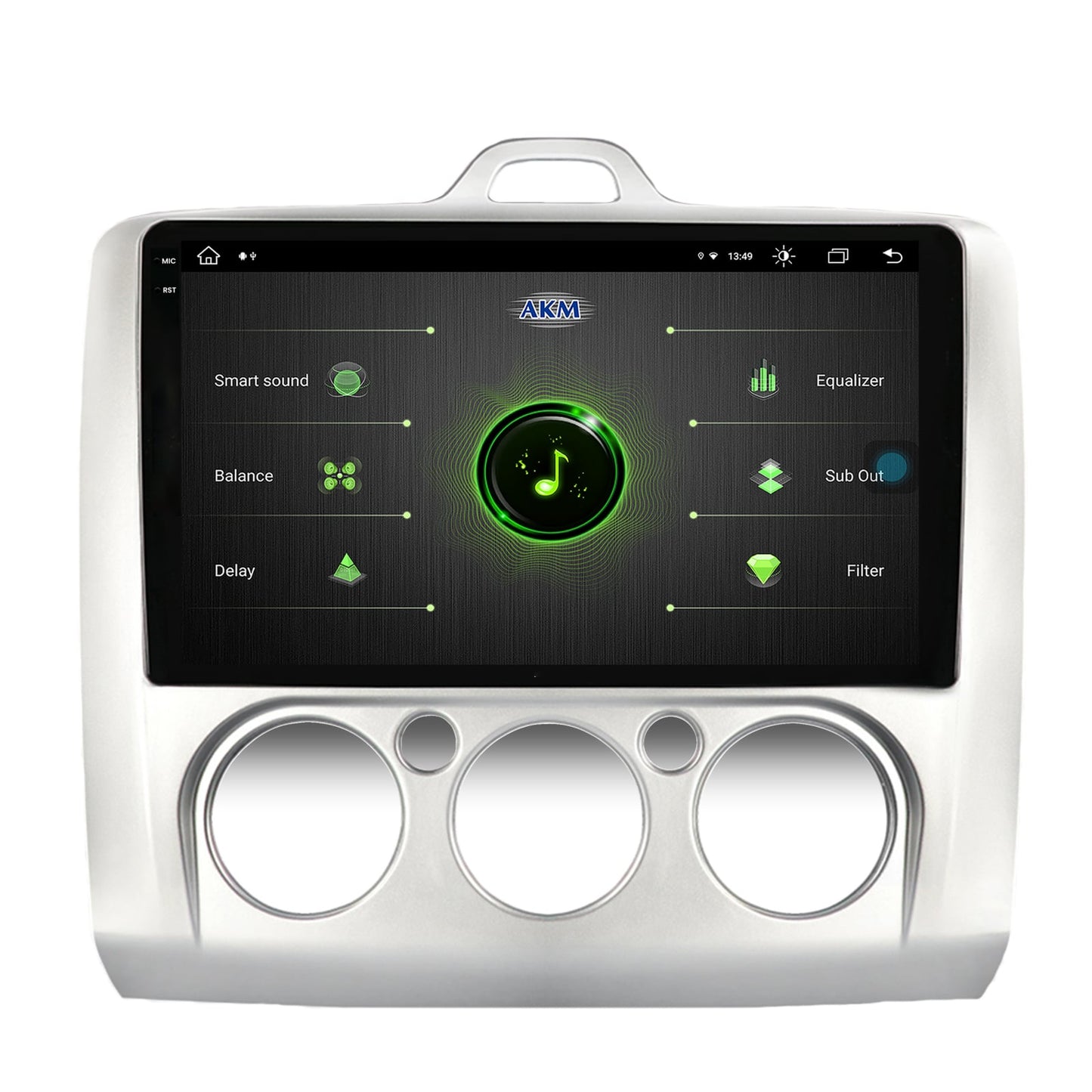 Navigatie Ford Focus MK2 (2004-2011), Clima manuala, Android, X-Octacore / 8GB RAM + 256GB ROM, 9.5 Inch - AD-BGX9008+AD-BGRKIT112