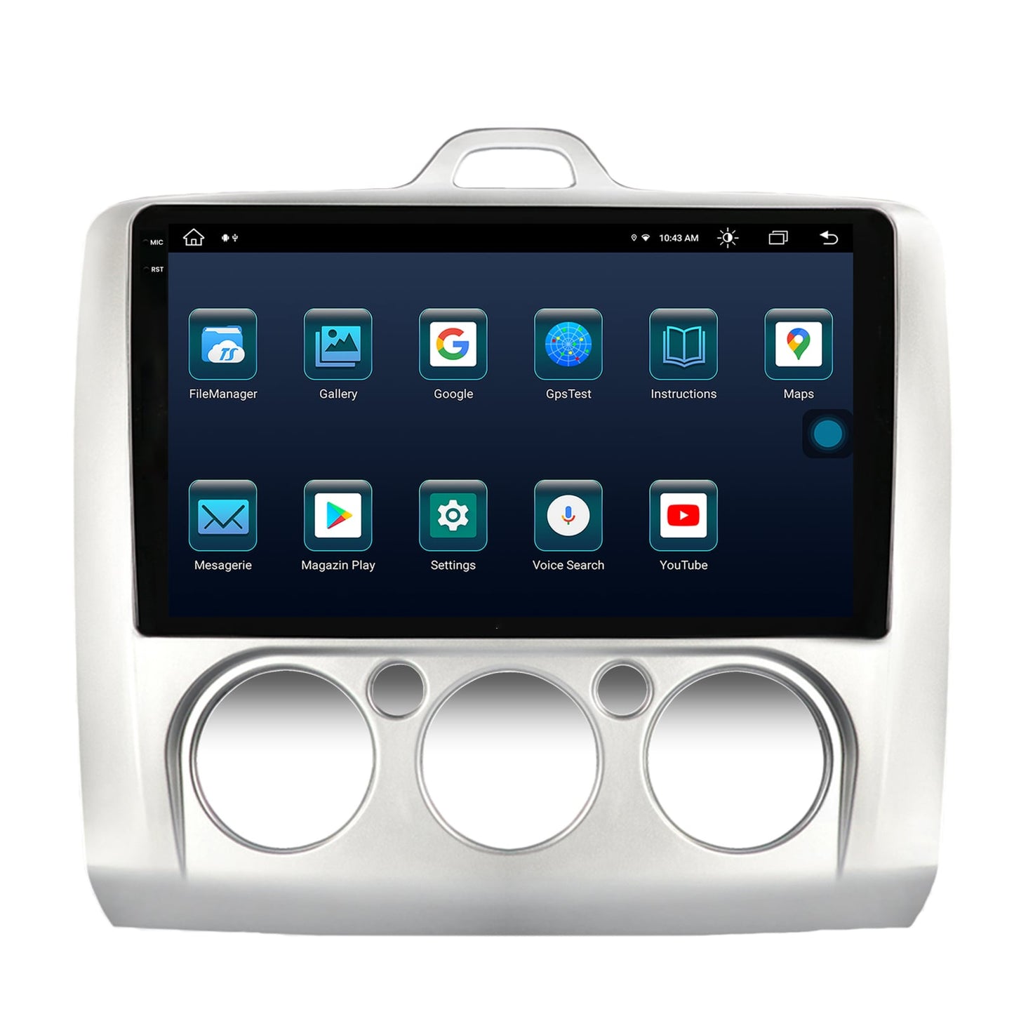 Navigatie Ford Focus MK2 (2004-2011), Clima manuala, Android, X-Octacore / 8GB RAM + 256GB ROM, 9.5 Inch - AD-BGX9008+AD-BGRKIT112