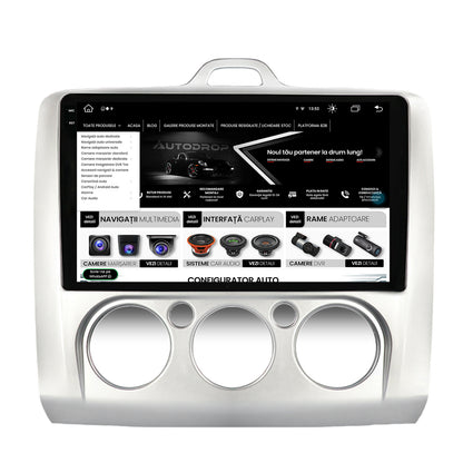Navigatie Ford Focus MK2 (2004-2011), Clima manuala, Android, X-Octacore / 8GB RAM + 256GB ROM, 9.5 Inch - AD-BGX9008+AD-BGRKIT112
