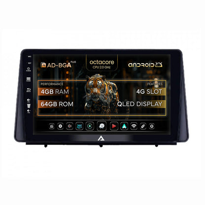 Navigatie Ford Focus MK4 (2019+), Android, A-Octacore / 4GB RAM + 64GB ROM, 10.1 Inch - AD-BGA10004+AD-BGRKIT158