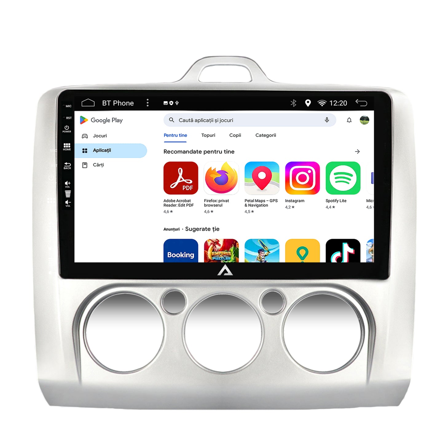 Navigatie Ford Focus MK2 (2004-2011), Clima Manuala, Android, A-Octacore / 4GB RAM + 64GB ROM, 9 Inch - AD-BGA9004+AD-BGRKIT112